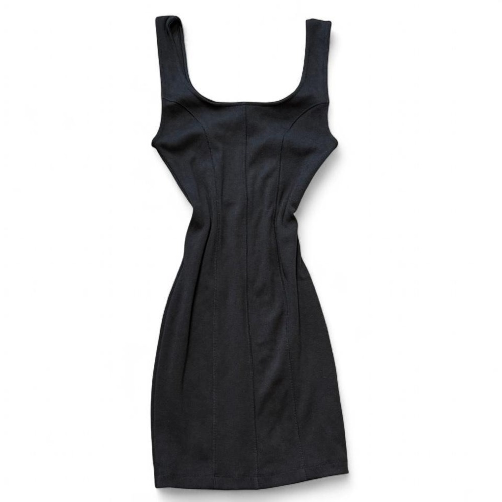 Classic Fitted‎ Sleeveless Black Dress, Women's Size S